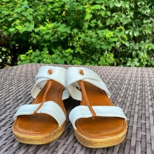 White sandals